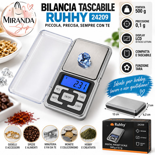 Bilancia digitale tascabile - digitale,